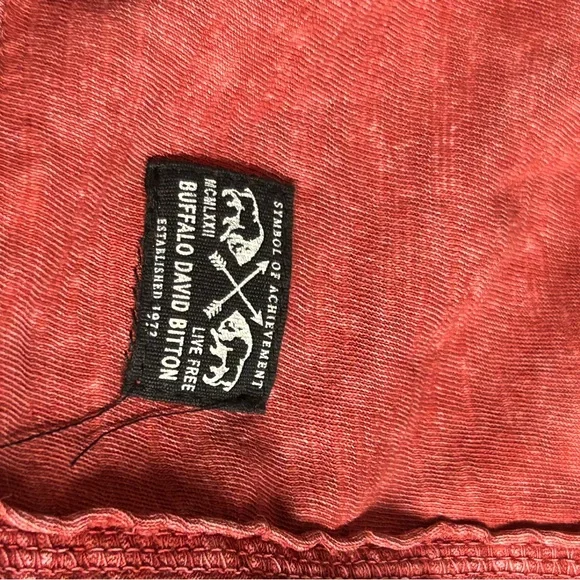 BUFFALO DAVID BITTON MENS SHORT SLEEVE HENLEY - Picture 3 of 6